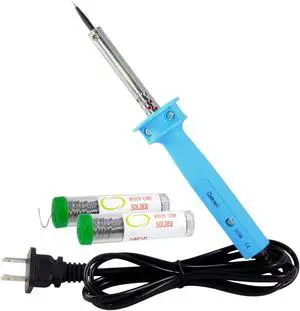 30W Pencil Tip Soldering Iron w/ 2x Tubes of Solder 63/37, 0.6mm (12.5g each)