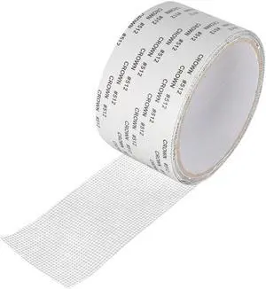 JacobsParts Window Screen Repair Patch Adhesive Fiberglass Mesh Hole Repair Tape 2" 6.5ft (White)