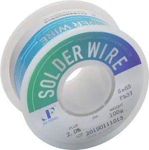 JacobsParts 63/37 Tin Lead Rosin Core Flux 0.5mm Diameter Electronics Soldering Solder Wire 100g
