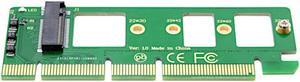 JacobsParts M.2 to PCIe NVMe SSD Adapter Card 2242 2260 2280 M2 Drive to Desktop PCI Express x4 x8 x16 Slot, Minimalist Design