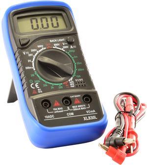 JacobsParts Digital Multimeter AC DC Voltmeter Ammeter Ohmmeter Volt Tester Meter XL830L