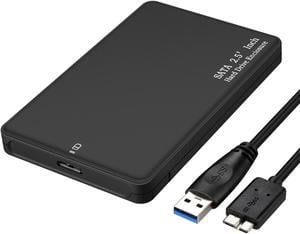 JacobsParts 2.5" SATA USB 3.0 Tool-Free Hard Drive Disk HDD SSD Enclosure External Case