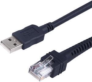 JacobsParts USB Cable 10 Feet for Symbol Barcode Scanner LS2208 LS2208AP LS4208 LS1203 LS4328 LS9208 CBA-U01-S07ZAR