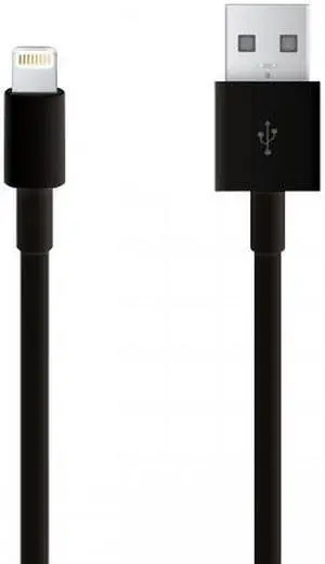 Extra Long 10 ft. USB/Data Lightning Cable for Apple Devices (Black)