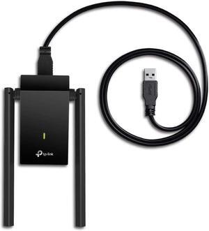 TP-Link USB WiFi Adapter for PC (Archer T4U Plus)- AC1300Mbps Dual Band Wireless Network Adapter for Desktop with 2.4GHz/5GHz High Gain 5dBi Antennas, Supports Windows 10/8.1/8/7, Mac OS
