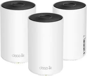 TP-Link Deco AXE5300 Wi-Fi 6E Tri-Band Whole-Home Mesh Wi-Fi System, 3-Pack