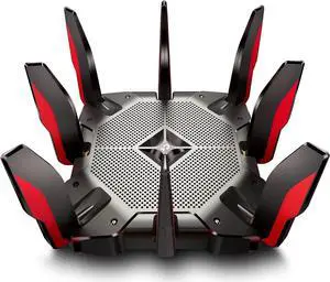 TP-Link WiFi 6 Internet Gaming Router - Tri Band High-Speed ax Router, Wireless Smart VPN Router for a Large Home, 2.5G WAN, 8 Gigabit LAN Ports (Archer AX10000)