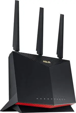 ASUS RT-AX86U Pro AX5700 Dual Band WiFi 6 Gaming Router, DDR4 1GB, Mobile Game Mode, Mesh WiFi support, 2.5G Port, Gaming Port, Adaptive QoS, Port Forwarding, RT-AX86U Upgrade