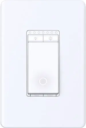 TP-Link - Tapo Smart Wi-Fi Light Dimmer Switch with Matter - White
