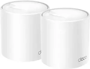 TP-Link Deco X4300 Pro Whole Home Mesh Wi-Fi 6 System 2-Pack Speeds Up to 4,300 MBPS (White)