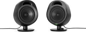 SteelSeries Arena 3 Full-Range 2.0 Gaming Speakers  Immersive Audio  On-Speaker Controls  4" Speaker Drivers  Wired & Bluetooth  3.5mm Aux  PC, Mac, Mobile  Adjustable Stand