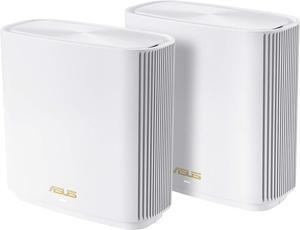 ASUS ZenWiFi AX Whole-Home Tri-Band Mesh WiFi 6 System (XT8) - 2 Pack, Coverage up to 5,500 sq.ft or 6+Rooms