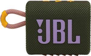 JBL Go 3: Portable Speaker with Bluetooth, Built-in Battery, Waterproof and Dustproof Feature - Green