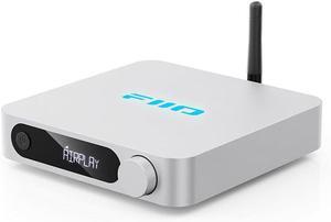 FiiO SR11 AirPlay Audio Streamer Receiver,WiFi Multiroom Streamer,Stream Hi-Res Audio from Spotify, Amazon Music, Tidal (Silver)