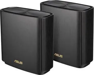 ASUS ZenWiFi XT9 AX7800 Tri-Band WiFi6 Mesh WiFi System (2-Pack), 802.11ax, up to 5700 sq ft & 6+ Rooms, AiMesh, Lifetime Free Internet Security, Parental Controls, 2.5G WAN Port, UNII 4, Charcoal