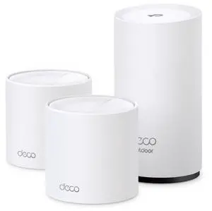 TP-Link AX3000 Wi-Fi 6 Dual-Band Indoor and Outdoor (IP65 Weatherproof) AI-Driven Home Mesh Router System, Replaces Routers and Extenders. Total Coverage up to 6,000 Sq. ft., - Deco WM9000 (3-Pack) TP-Link AX3000 Wi-Fi 6 Dual-Band Indoor and Outdoor (IP65 Weatherproof) AI-Driven Home Mesh Router System, Replaces Routers and Extenders. Total Coverage up to 6,000 Sq. ft., - Deco WM9000 (3-Pack)