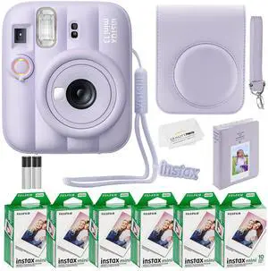 Fujifilm Instax Mini 13 Instant Camera 60 Photo Prints, Photo Album, Case & Quality Photo Microfiber Cloth- Dreamy Purple Fujifilm Instax Mini 13 Instant Camera 60 Photo Prints, Photo Album, Case & Quality Photo Microfiber Cloth- Dreamy Purple