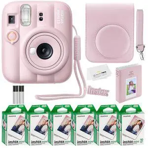 Fujifilm Instax Mini 13 Instant Camera 60 Photo Prints, Photo Album, Case & Quality Photo Microfiber Cloth- Candy Pink Fujifilm Instax Mini 13 Instant Camera 60 Photo Prints, Photo Album, Case & Quality Photo Microfiber Cloth- Candy Pink