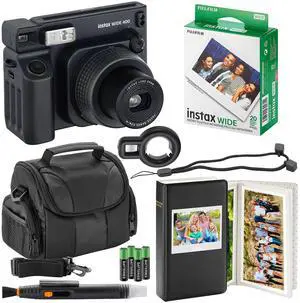 Fujifilm Instax Wide 400 Instant Camera + Instax Wide Film + Camera Case + 4 AA Batteries + Photo Album + Accessories (20 Sheet) Fujifilm Instax Wide 400 Instant Camera + Instax Wide Film + Camera Case + 4 AA Batteries + Photo Album + Accessories (20 Sheet)
