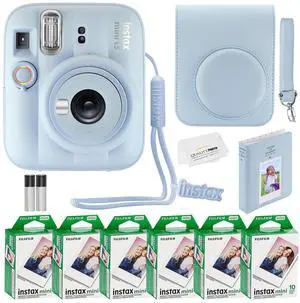 Fujifilm Instax Mini 13 Instant Camera 60 Photo Prints, Photo Album, Case & Quality Photo Microfiber Cloth- Frost Blue Fujifilm Instax Mini 13 Instant Camera 60 Photo Prints, Photo Album, Case & Quality Photo Microfiber Cloth- Frost Blue
