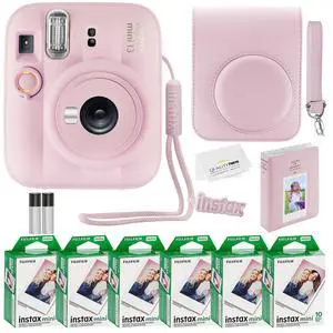 Fujifilm Instax Mini 13 Instant Camera 60 Photo Prints, Photo Album, Case & Quality Photo Microfiber Cloth- Candy Pink Fujifilm Instax Mini 13 Instant Camera 60 Photo Prints, Photo Album, Case & Quality Photo Microfiber Cloth- Candy Pink