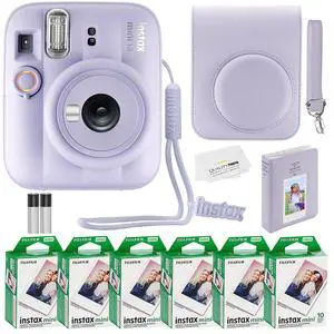 Fujifilm Instax Mini 13 Instant Camera 60 Photo Prints, Photo Album, Case & Quality Photo Microfiber Cloth- Dreamy Purple Fujifilm Instax Mini 13 Instant Camera 60 Photo Prints, Photo Album, Case & Quality Photo Microfiber Cloth- Dreamy Purple