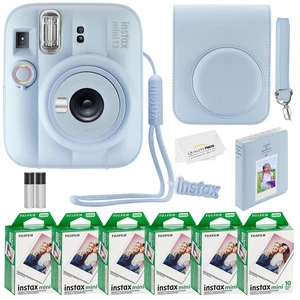 Fujifilm Instax Mini 13 Instant Camera 60 Photo Prints, Photo Album, Case & Quality Photo Microfiber Cloth- Frost Blue Fujifilm Instax Mini 13 Instant Camera 60 Photo Prints, Photo Album, Case & Quality Photo Microfiber Cloth- Frost Blue