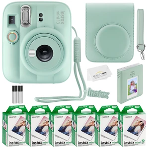 Fujifilm Instax Mini 13 Instant Camera 60 Photo Prints, Photo Album, Case & Quality Photo Microfiber Cloth- Lagoon Green Fujifilm Instax Mini 13 Instant Camera 60 Photo Prints, Photo Album, Case & Quality Photo Microfiber Cloth- Lagoon Green