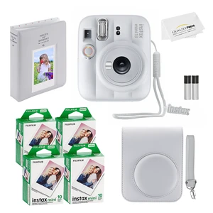Fujifilm Instax Mini 13 Instant Camera, 40Photo Prints, Photo Album, Case & Quality Photo Microfiber Cloth- Clay White Fujifilm Instax Mini 13 Instant Camera, 40Photo Prints, Photo Album, Case & Quality Photo Microfiber Cloth- Clay White
