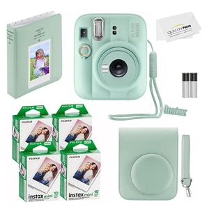 Fujifilm Instax Mini 13 Instant Camera 40 Photo Prints, Photo Album, Case & Quality Photo Microfiber Cloth- Lagoon Green Fujifilm Instax Mini 13 Instant Camera 40 Photo Prints, Photo Album, Case & Quality Photo Microfiber Cloth- Lagoon Green