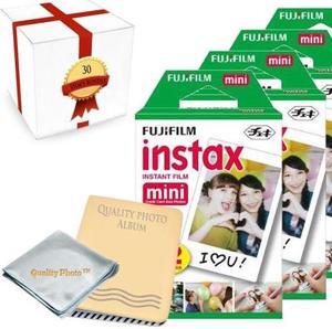 Fujifilm INSTAX Mini Instant Film 3 Pack (30 Films) - Photo Album - Gift Packaging