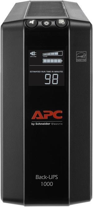 APC by Schneider Electric Back UPS Pro BX1000M, Compact Tower, 1000VA, AVR, LCD, 120V - 1000 VA/600 W - 120 V AC - 2 Minute Stand-by Time - Tower - 8 x NEMA 5-15R