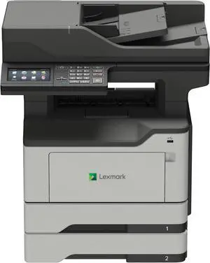 Lexmark MX520 MX521de Laser Multifunction Printer - Monochrome - Plain Paper Print - Desktop - Copier/Printer/Scanner - 46 ppm Mono Print - 1200 x 1200 dpi Print - Automatic Duplex Print - 1 x ...