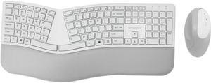 Kensington Pro Fit Ergo Wireless Keyboard and Mouse-Gray - USB Wireless Bluetooth/RF USB Wireless Bluetooth/RF 5 Button