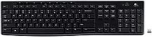 Logitech 920-003051 K270 Wireless Keyboard - 2.40 GHz - USB 2.0 - Black