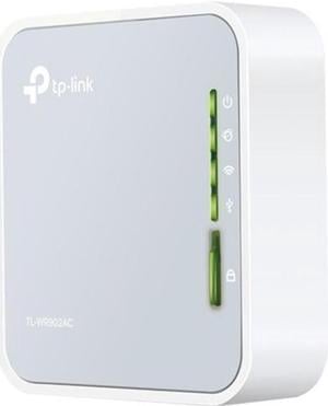 TP-LINK TL-WR902AC IEEE 802.11ac Ethernet Wireless Router - 2.40 GHz ISM Band - 5 GHz UNII Band - 750 Mbit/s Wireless Speed - 1 x Broadband Port - USB - Fast Ethernet - VPN Supported - Portable