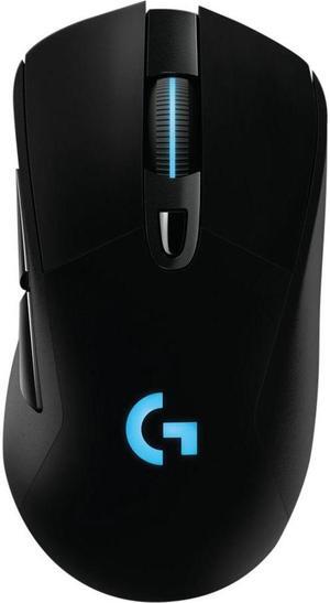 Logitech G703 Lightspeed Wireless Optical Gaming Mouse 910-005638 with Hero 25K Sensor, Supports PowerPlay & Lightsync RGB Lighting - Black