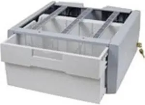 Ergotron SV Supplemental Storage Drawer, Single Tall - 2.20 lb Weight Capacity - 18" Length x 17" Width x 9.5" Height - Gray, White