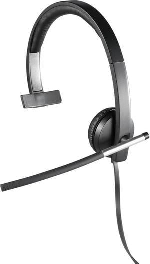 Logitech USB Headset Mono H650e - Mono - USB - Wired - 50 Hz - 10 kHz - Over-the-head - Monaural - Supra-aural - Noise Cancelling, Bi-directional Microphone