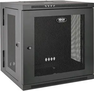 Tripp Lite 12U Wall Mount Rack Enclosure Server Cabinet Swinging Hinged Door Deep - 19" 12U Wide x 24.50" Deep Wall Mountable for UPS - Black - 200 lb x Maximum Weight Capacity - 200 lb x ... Tripp Lite 12U Wall Mount Rack Enclosure Server Cabinet Swinging Hinged Door Deep - 19" 12U Wide x 24.50" Deep Wall Mountable for UPS - Black - 200 lb x Maximum Weight Capacity - 200 lb x ...