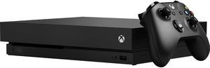Refurbished Microsoft Xbox One X 1TB Console  Kinect Game Pad Supported  Wireless  Black  3840 x 2160  2160p  MPEG2 MPEG1 WMV VP9 MPEG4 Part 2 H265 VC1 H264  Dolby Digital 51 DTS 51 