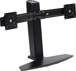 Ergotron Neo-Flex Dual LCD Lift Stand - Up to 24" Screen Support - 34 lb Load Capacity - LCD Monitor Type Supported - Desktop - Black Ergotron Neo-Flex Dual LCD Lift Stand - Up to 24" Screen Support - 34 lb Load Capacity - LCD Monitor Type Supported - Desktop - Black