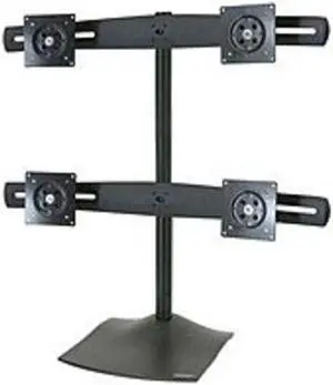 Ergotron DS100 Series 33-324-200 Quad-Monitor Desk Stand - Steel - Black