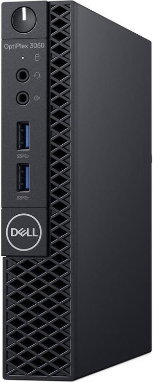 Dell OptiPlex 3000 3060 Desktop Computer - Intel Core i5 8th Gen i5-8500T 2.10 GHz - 8 GB RAM DDR4 SDRAM - 256 GB SSD - Micro PC - Windows 10 Pro 64-bit - English Keyboard