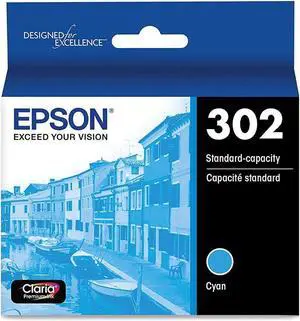 EPSON Claria Premium 302 T302220-S Standard Capacity Ink Cartridges Cyan