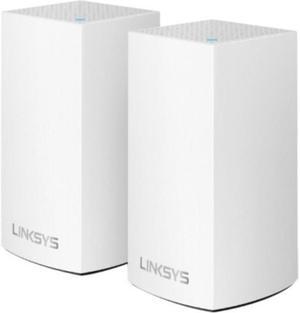Linksys Velop WHW01 IEEE 802.11ac Ethernet Wireless Router - 2.40 GHz ISM Band - 5 GHz UNII Band - 3 x Antenna(3 x Internal) - 1300 Mbit/s Wireless Speed - 2 x Broadband Port - Gigabit Ethernet - ...