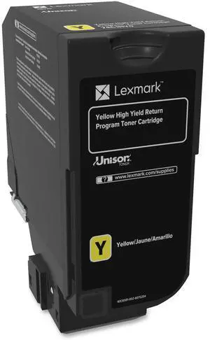 LEXMARK - BPD SUPPLIES 74C1HY0 YELLOW TONER CARTRIDGE FOR