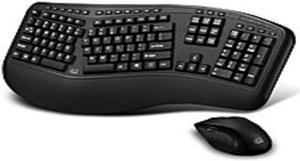 Adesso Tru-Form WKB-1500GB Media 1500 Wireless Keyboard and Mouse Desktop Set - 2.4 GHz - Black