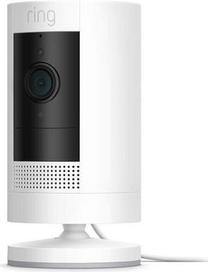 Ring B07RGSG4TN Stick Up Cam Plug-In Security Camera - 1080p - Night Vision - Wi-Fi - Indoor and Outdoor - White