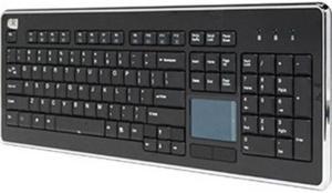 Adesso SofTouch AKB-440UB Keyboard - USB - 104 Keys - Chrome